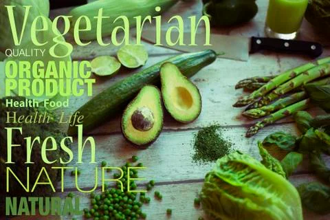 Fresh green vegetables Stock Photos