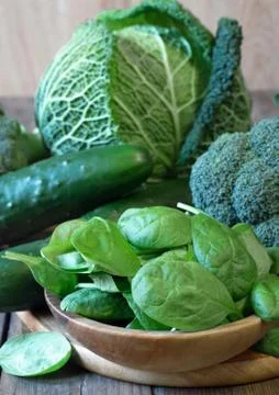 Fresh Green vegetables Stock Photos