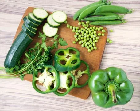 Fresh green vegetables Foto stock