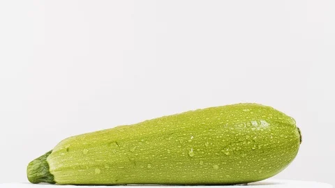 Fresh green zucchini Stock Footage 101944199