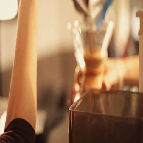 Fresh Ground Coffee drink Stock Footage 69593620