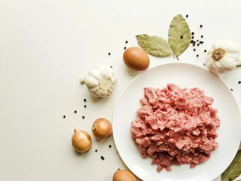 Fresh ground meat Stock Photos