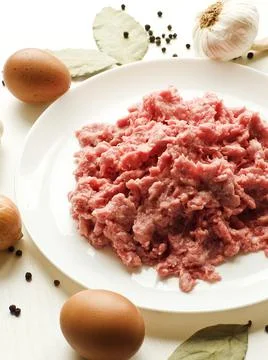 Fresh ground meat Stock Photos