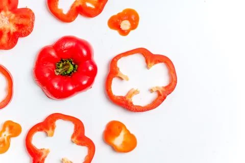 A fresh group of vegetables on white background Stock Photos