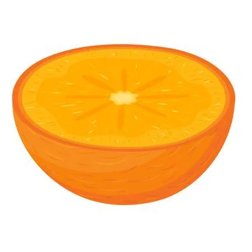 Fresh half cut persimmon fruit isolated on white background. Summer fruits fo Stock Illustration