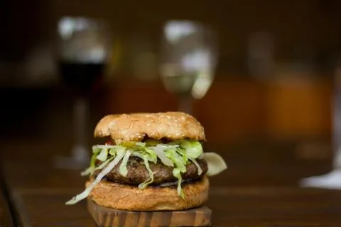 Fresh hamburger Stock Photos