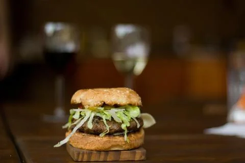 Fresh hamburger Stock Photos