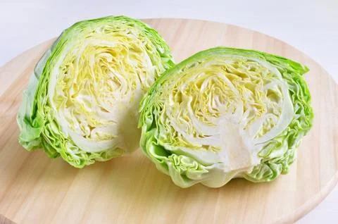 Fresh head of cabbage Stock Photos