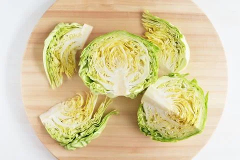 Fresh head of cabbage Stock Photos