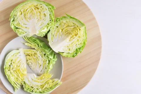 Fresh head of cabbage Stock Photos