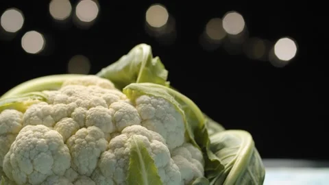 Fresh head of cauliflower Video stock 140398544