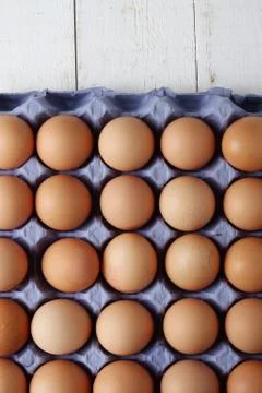 Fresh hens eggs Stock Photos