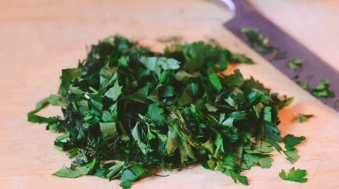 Fresh herbs juice Stock Footage 58034412