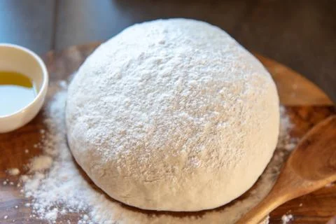 Fresh home bread in the making Stock Photos