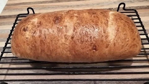 Fresh homemade baked bread Stock Footage 311928817
