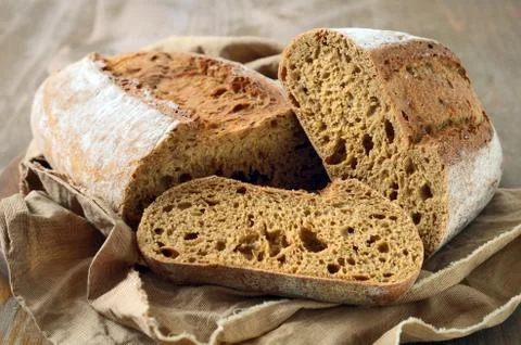 Fresh homemade bread Stock Photos