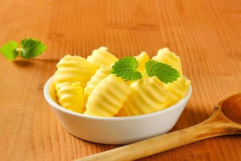 Fresh homemade mashed potatoes with mint garnish Stock Photos