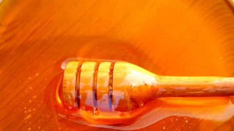 Fresh Honey Close-up Stock Footage 72641854