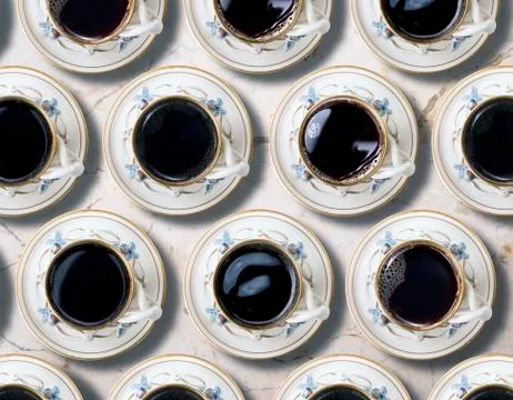 Fresh hot Coffee. Stock Photos