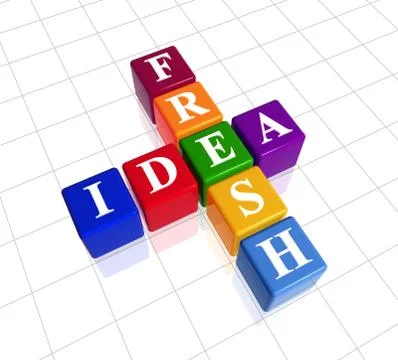 Fresh idea like crossword Stockillustratie