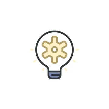 Fresh Idea Light: Creative and Innovative Ideas for Your Business Solutions Stock Illustration