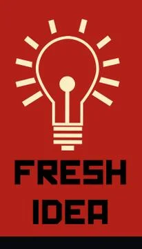 Fresh Idea Sign Stock Illustration