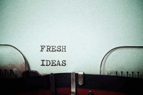 Fresh ideas phrase Stockfoto's