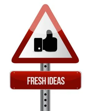 Fresh Ideas like sign concept Stock Illustration