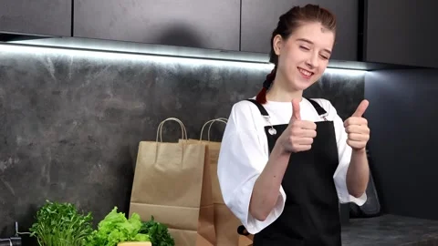 Fresh ingredients and culinary creativity bloom in modern kitchen setup Stock-Footage 296318623
