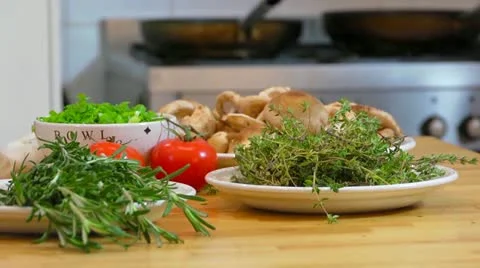 Fresh ingredients Stock Footage 18091140