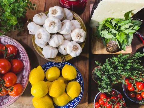 Fresh ingredients Stock Photos