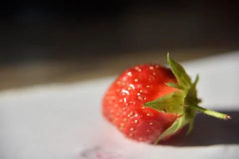Fresh isolated strawberry on the table Stock Photos