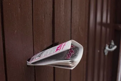 Fresh issue of newspaper Stock Photos
