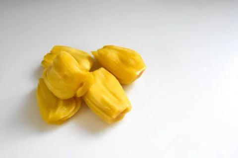 Fresh jackfruit fruit on white background Stock Photos