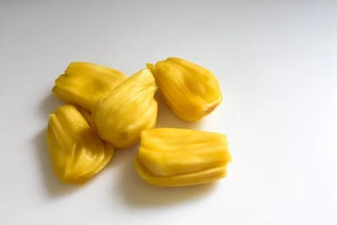 Fresh jackfruit fruit on white background Stock Photos
