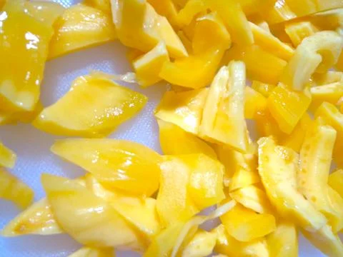 Fresh jackfruit that has been cleaned Stock Photos