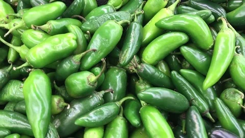 Fresh Jalapeño Vegetable Video stock 80268936