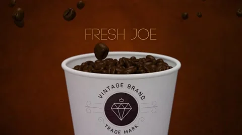 Fresh Joe (Falling Coffee Beans) Stock After Effects