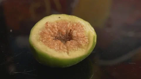 A fresh juicy fig Stock Footage 62598027