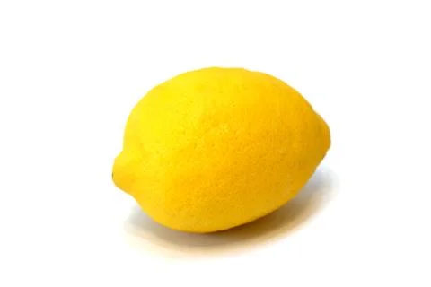 Fresh juicy lemon on white background isolated closeup Stock Photos