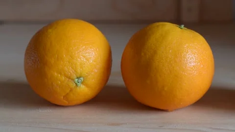 Fresh juicy oranges Stock Footage 186994384