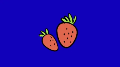 Fresh Juicy Strawberry Fruit Stock Footage 345694053