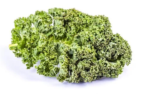 Fresh kale leaf salad on the table. Flat lay  Stock Photos