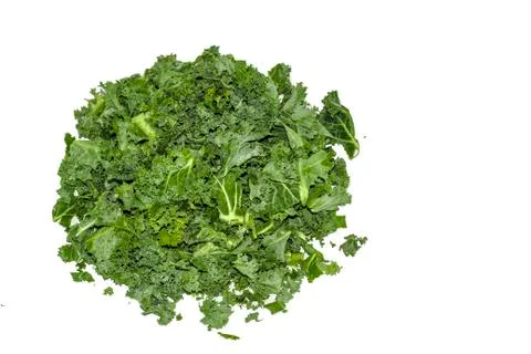 Fresh kale on white background. Foto stock
