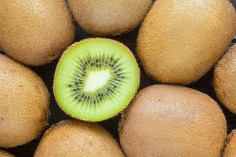 Fresh kiwi close-up Stock Photos