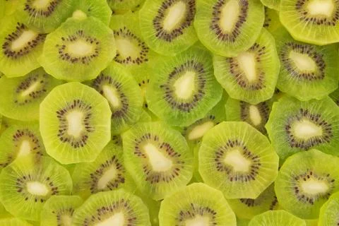 Fresh kiwi fruit background Stock Photos