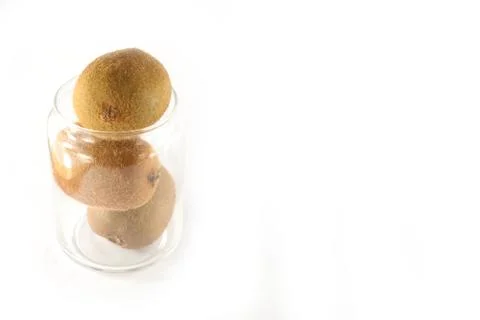 Fresh kiwi in the jar Stock Photos