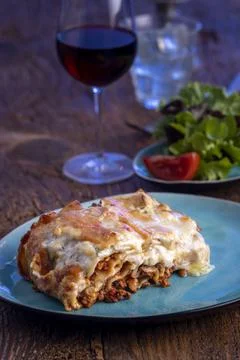 Fresh lasagna Stock Photos