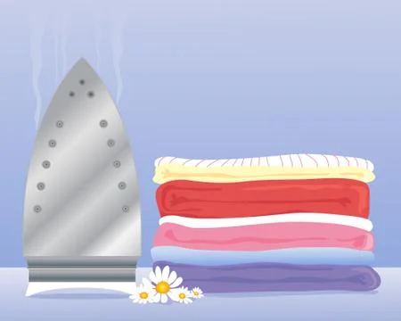 Fresh laundry Stock Illustration