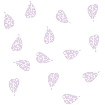 Fresh leaf glyph seamless pattern Stock Illustration